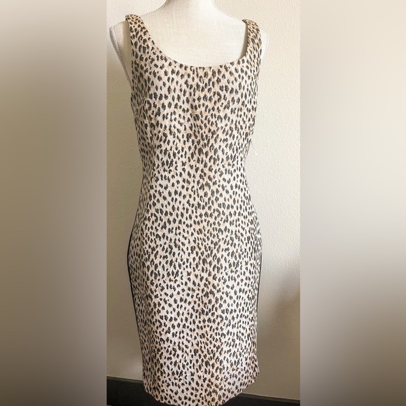 Diane Von Furstenberg Arianna Leopard Seath Dress | Size 10 - Picture 2 of 16